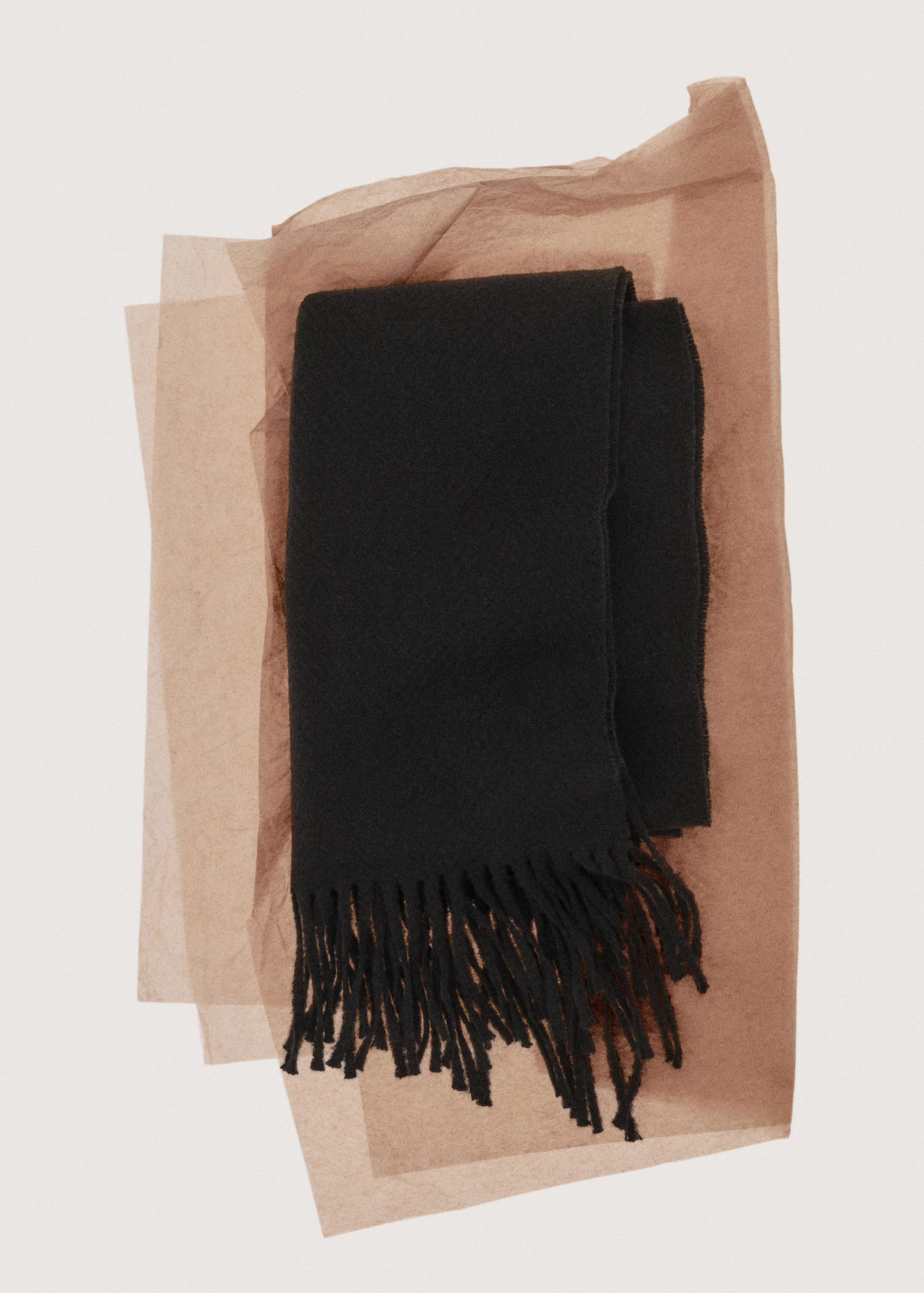 Plain fringed scarf | Mango (US/MX/AU)