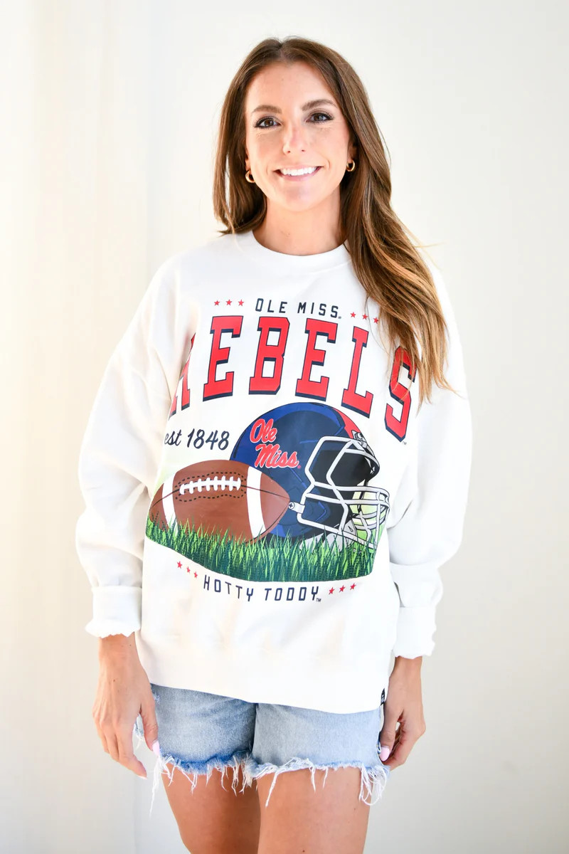 Ole Miss Malone Multimedia OS Fleece Crew | Gameday Social