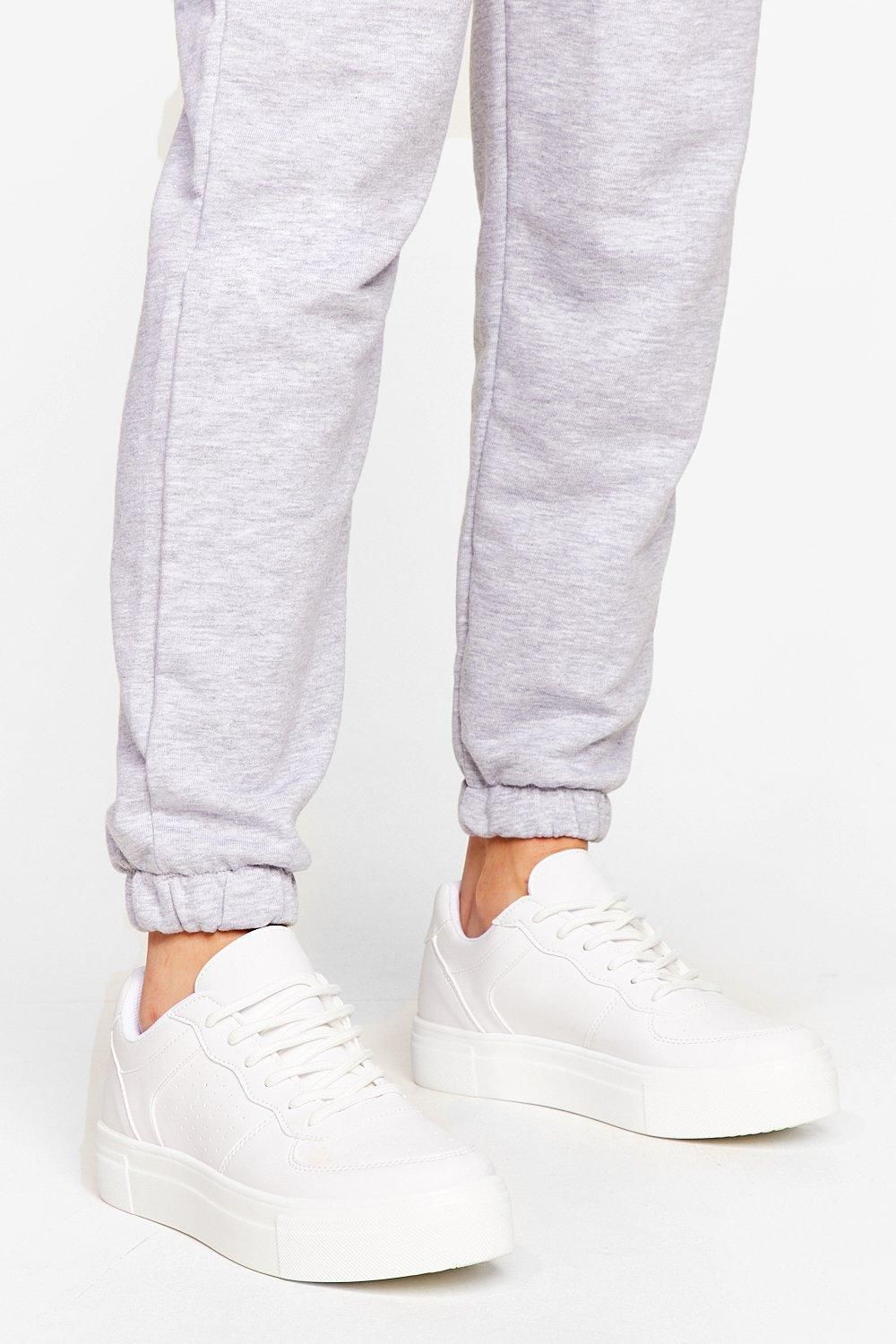 Womens Time to Move On Platform Two-Tone Sneakers - White | NastyGal (US & CA)