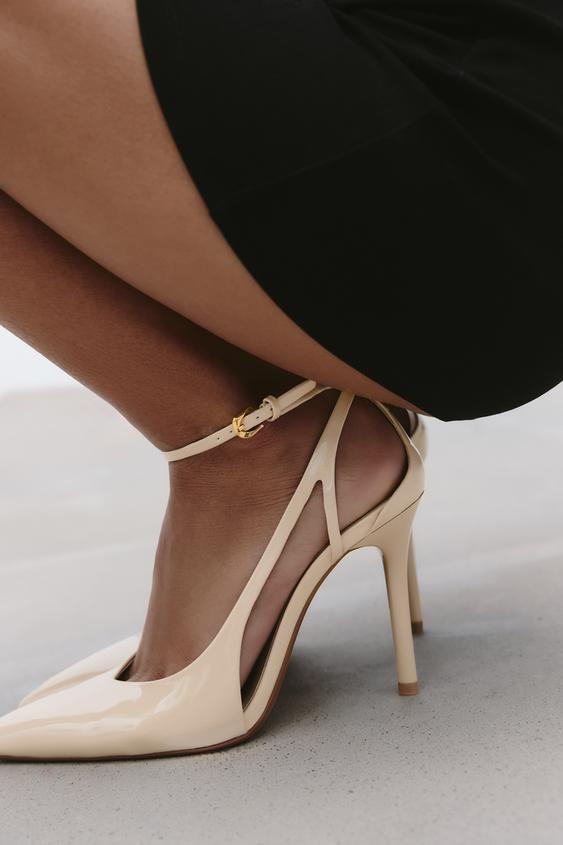 HEELED FAUX PATENT LEATHER SHOES | Zara US