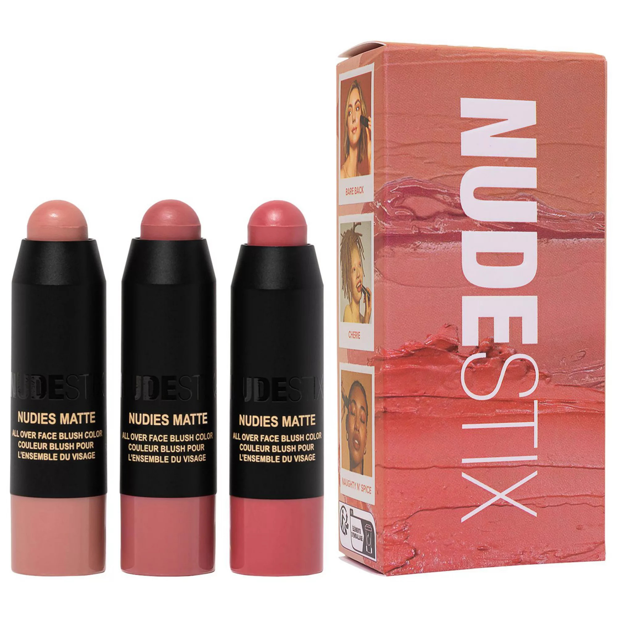 NUDESTIX Mini Pink Nude Blush 3 PC Kit | Kohl's