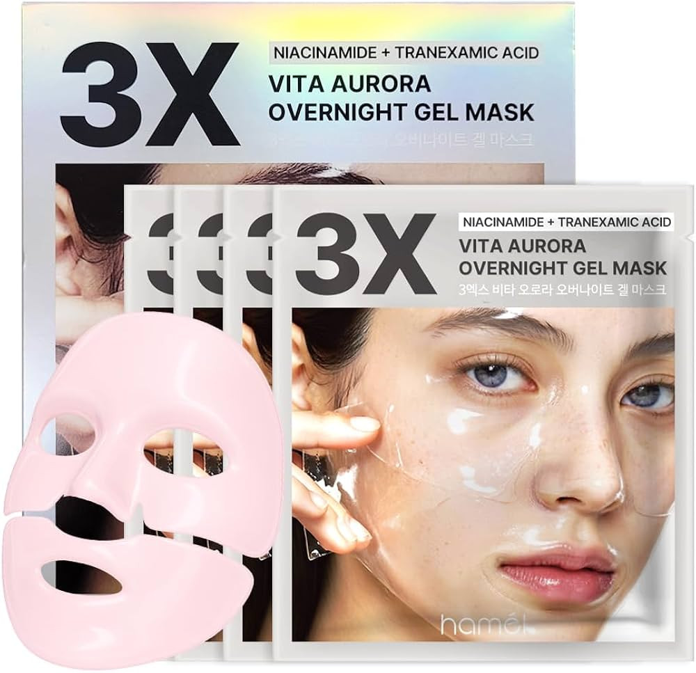 HAMEL 3X VITA AURORA OVERNIGHT GEL MASKㅣkbeauty Niacinamide MaskㅣSkin Brighten & Even Skin To... | Amazon (US)