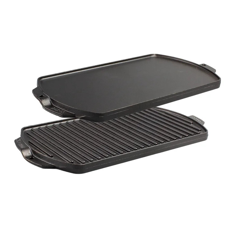 Lodge Seasoned Cast Iron Reversible Grill/Griddle - Walmart.com | Walmart (US)