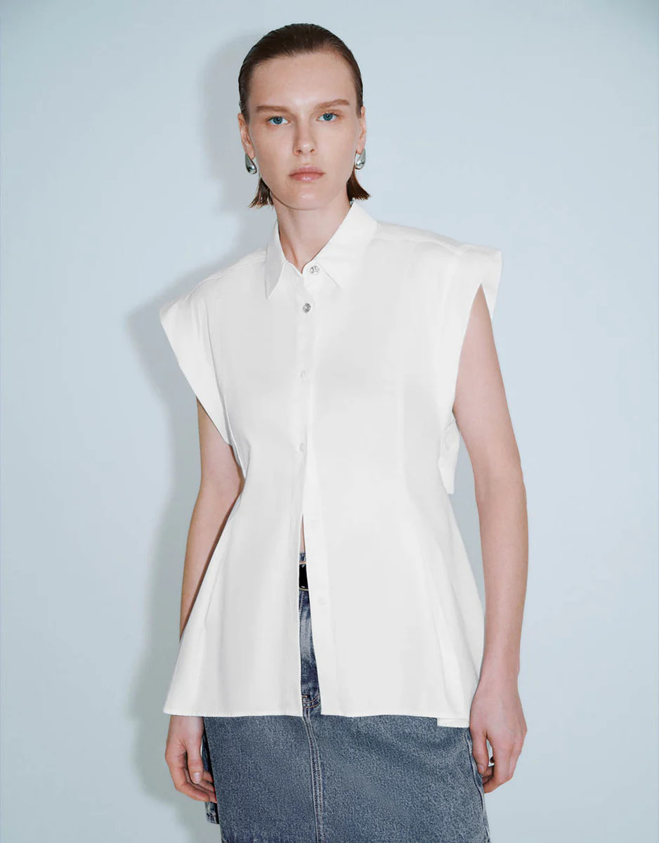 Sleeveless Skater Shirt | Urban Revivo