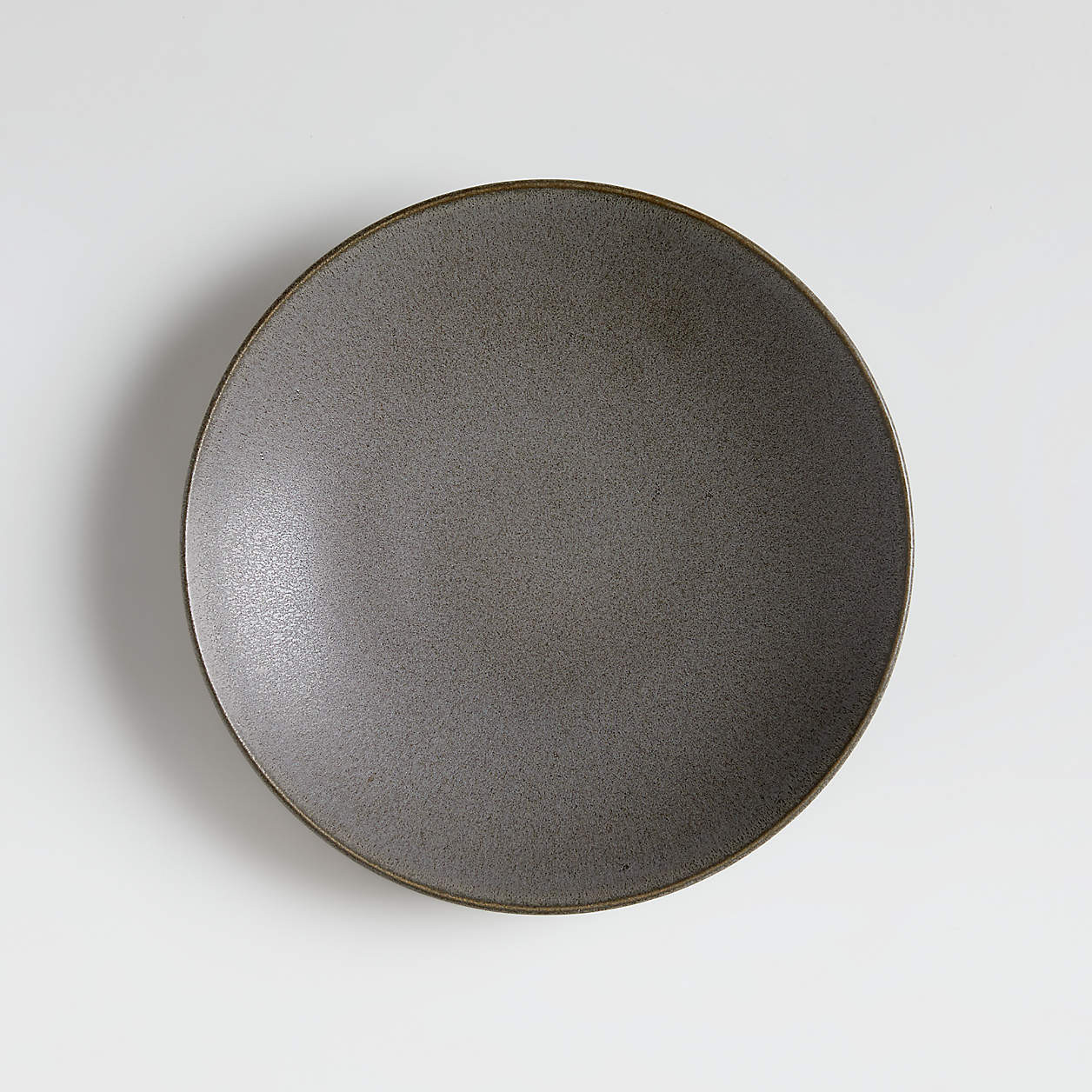 Craft Charcoal Grey Coupe Salad Plate | Crate & Barrel