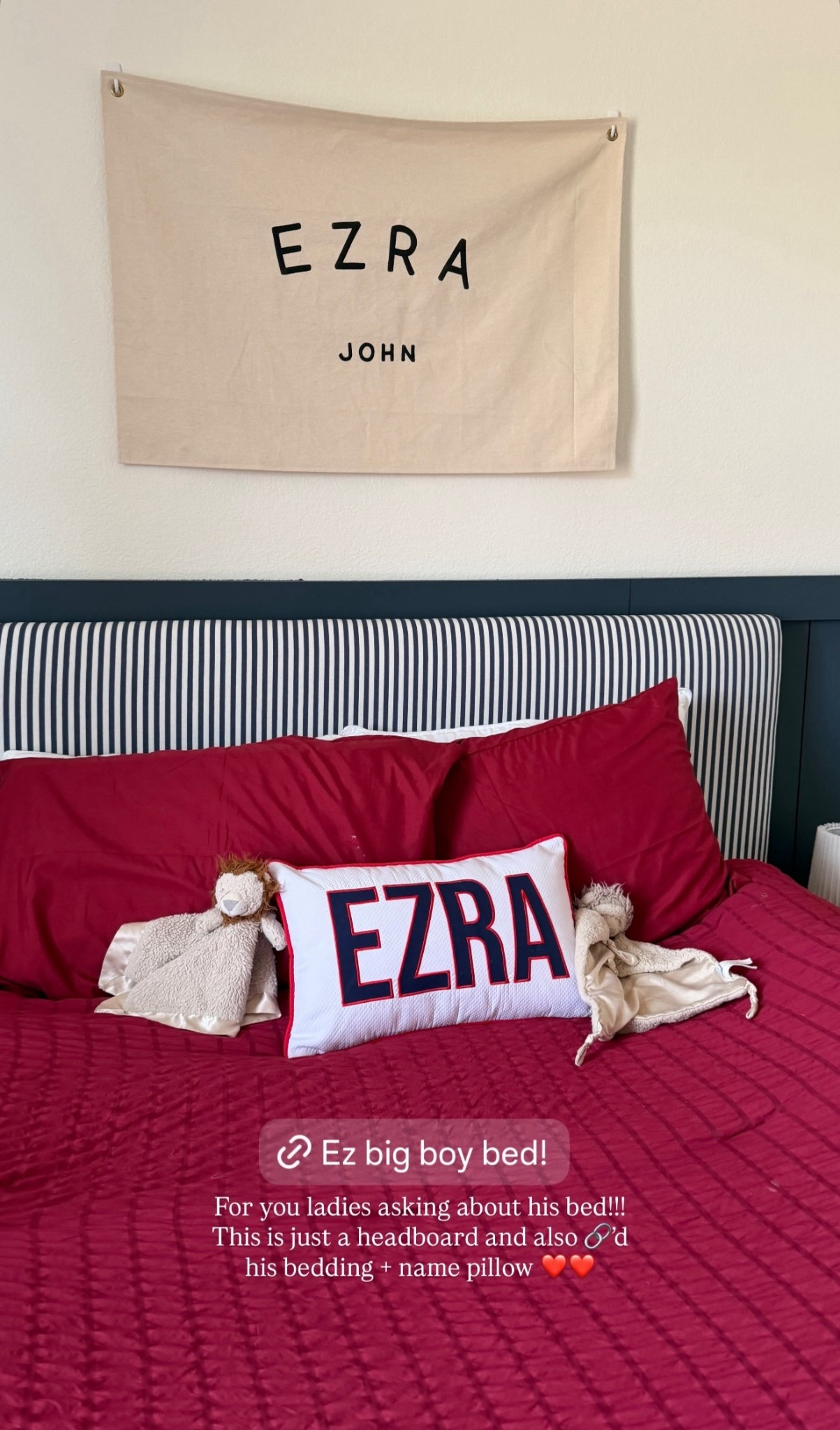 Sharing our toddler boys bedding setup! His headboard is one kings lane 

#LTKHome #LTKKids