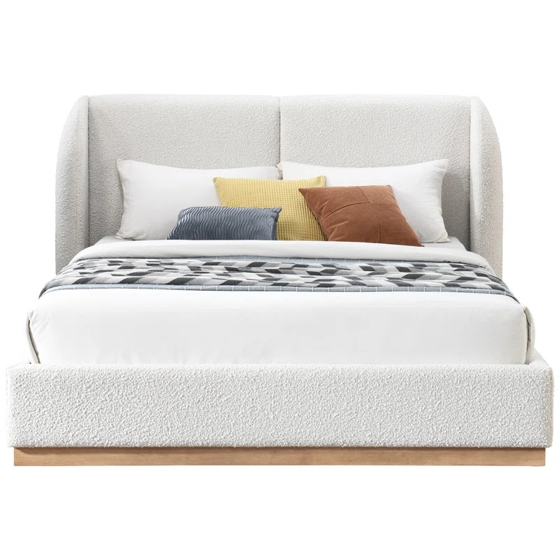 Adon Boucle Fabric Bed | Wayfair North America