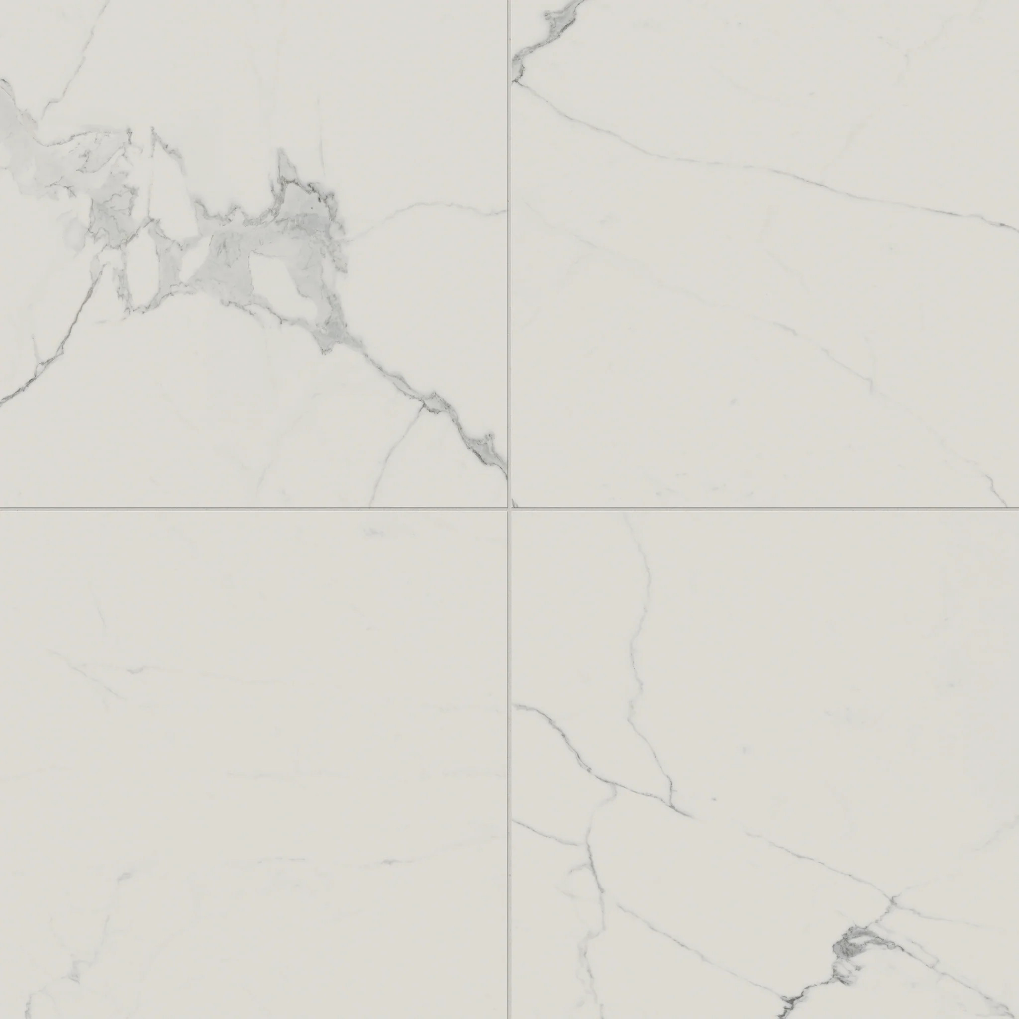 Leona 24x24 Matte Porcelain Tile in Calacatta | Edward Martin