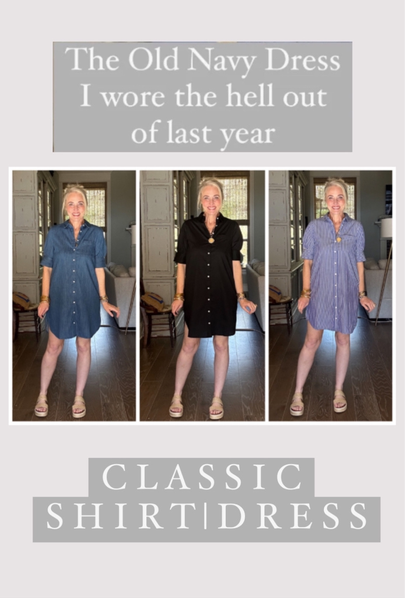 The absolute best shirt dress around  

#LTKover40 #LTKmidsize #LTKsalealert