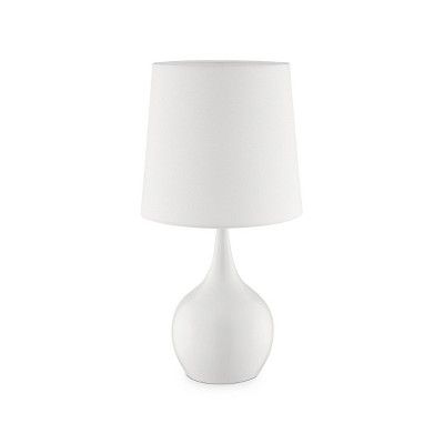 23.5" Modern Metal Table Lamp with Touch Sensor White - Ore International | Target