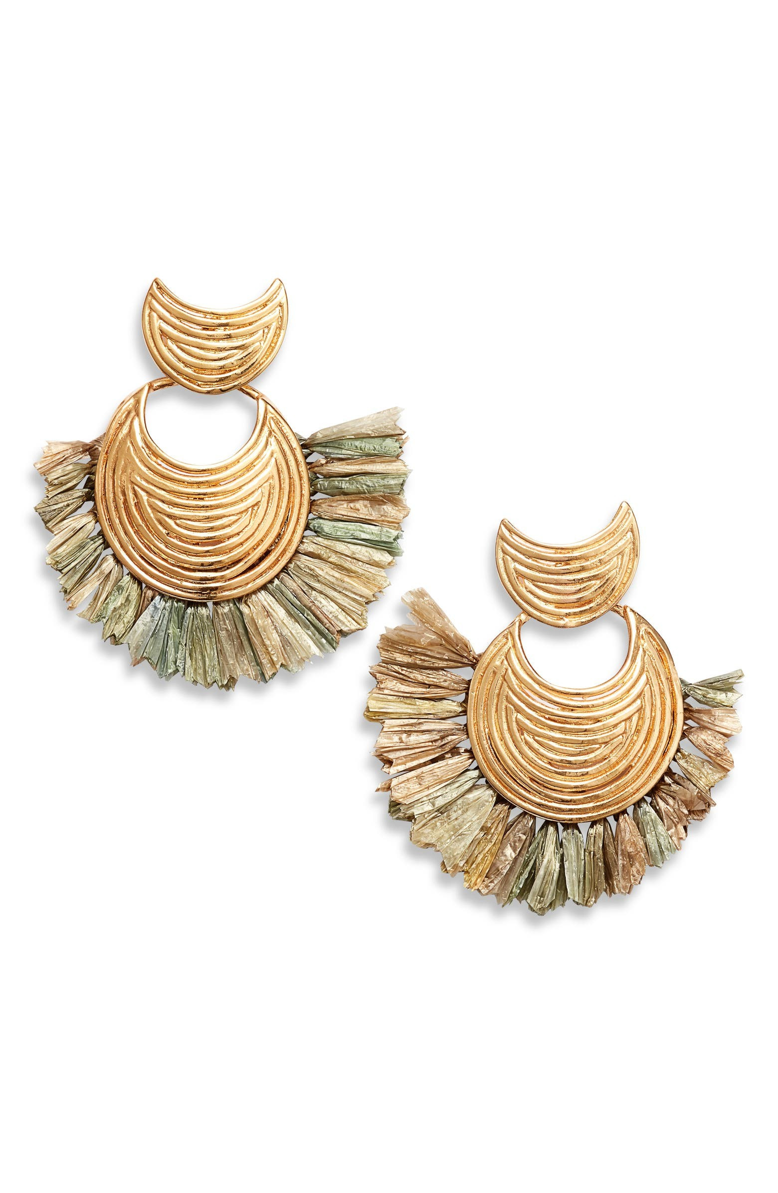Mini Wave Raffia Earrings | Nordstrom