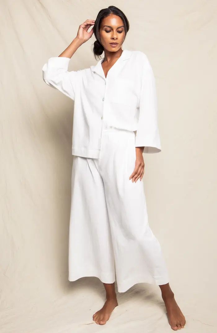 Luxe Pima Cotton Wide Leg Pajamas | Nordstrom
