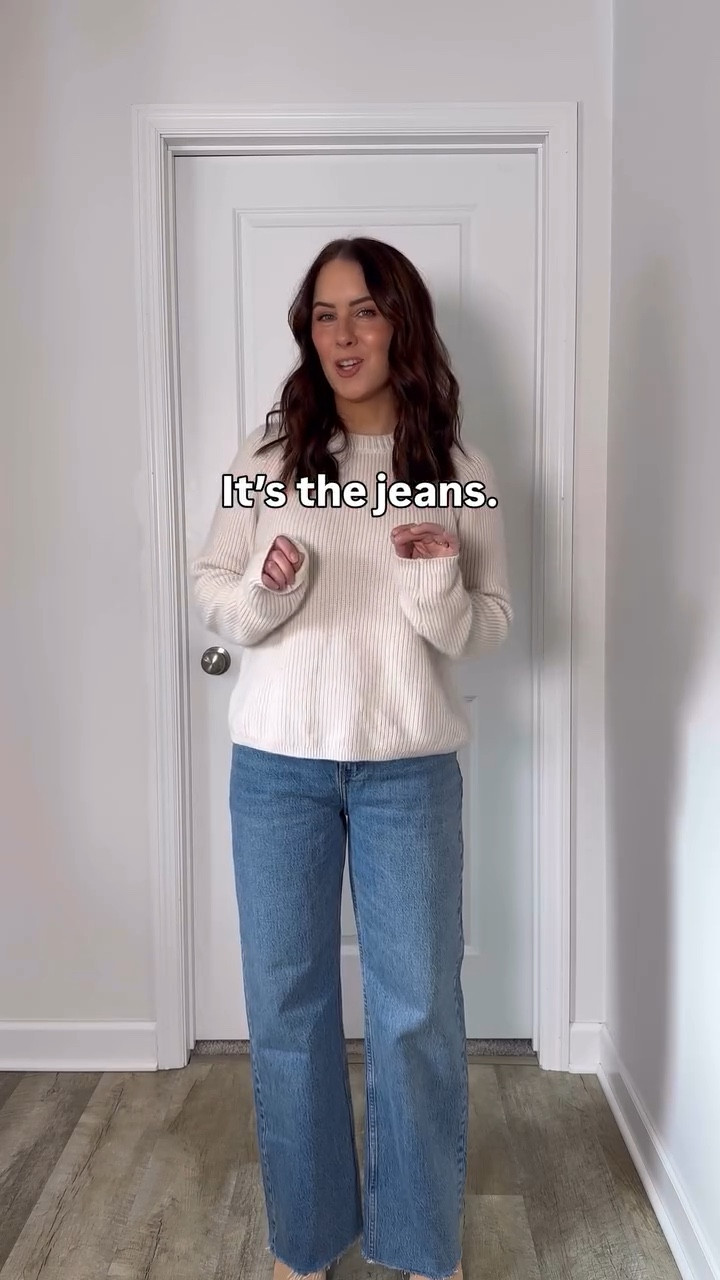 Booties aren’t out… it’s usually the jean 😉

a small change in jean cut or hem can completely shift the look! no need to replace what you already own!

save this for the next time getting dressed feels tricky! 🤍

#momstyle #everydaystyle #howtostyle