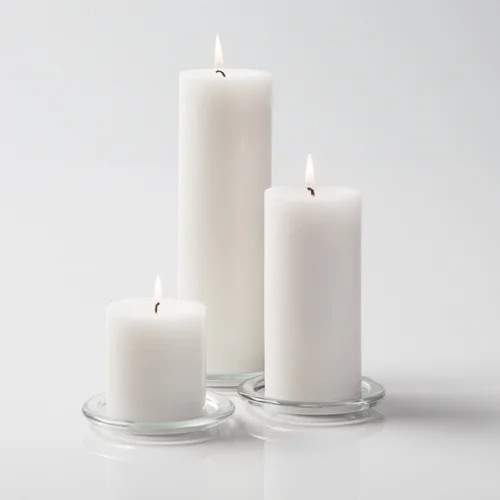 Richland Pillar Candles 3" x3", 3" x6" & 3" x9" White Set of 3 | Walmart (US)