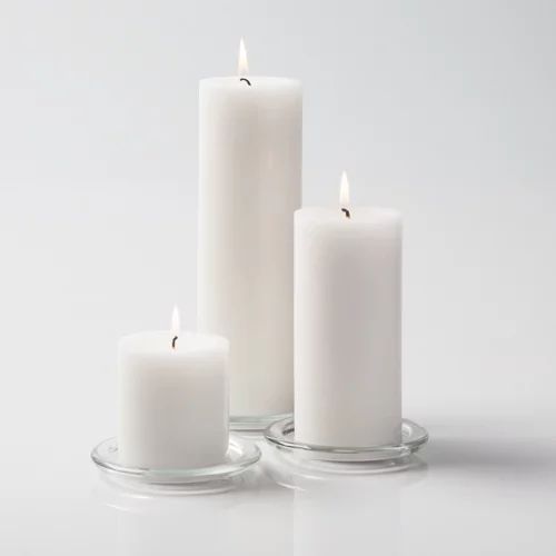 Richland Pillar Candles 3" x3", 3" x6" & 3" x9" White Set of 3 | Walmart (US)