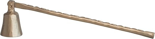 Creative Co-Op 7-1/2"L x 2" H Hand-Forged Metal Candle Snuffer, Antique Gold Finish | Amazon (CA)
