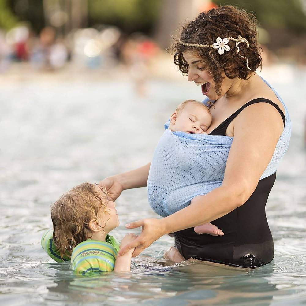 Beachfront Baby - Versatile Water & Warm Weather Ring Sling Baby Carrier | Made in USA with Safet... | Amazon (US)