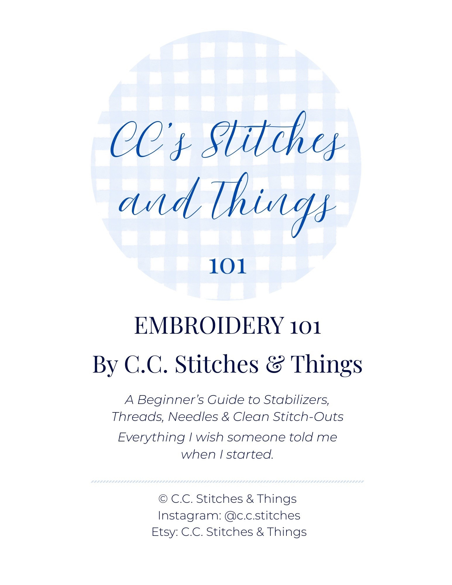 Embroidery 101: The Guide for Beginners 🧵

If you’re new to machine embroidery and feel overwhelmed by stabilizers, thread types, hooping, and placements, this guide walks you through the basics step by step.

I created this beginner guide to help you skip the trial and error and start stitching with confidence.

Perfect for:
• brand new embroidery machine owners
• hobbyists wanting to improve their skills
• anyone curious about starting embroidery

Linked here in my LTK.

Happy stitching 🤍
— CC Stitches & Things

#LTKU #LTKSeasonal #LTKHome