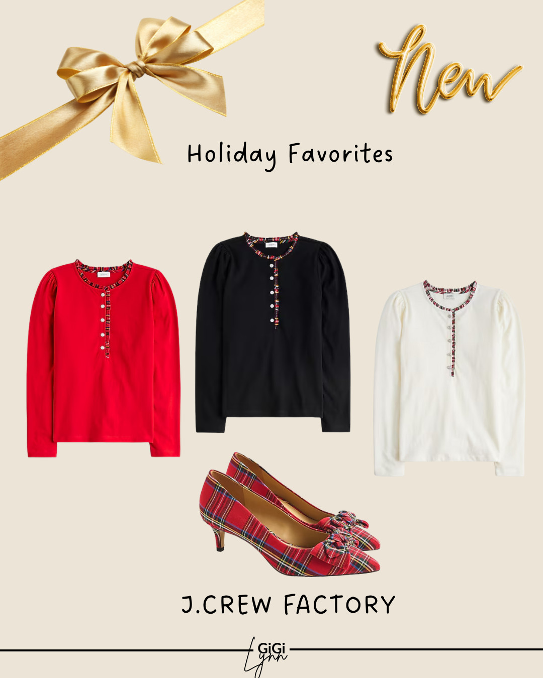 🎀 Holiday Glam Meets Timeless Style — Tartan Esme Kitten Heels & Jeweled Henley ✨

Celebrate the season in style with the perfect pairing of plaid and polish. 

The Tartan Esme Kitten Heels in Red Black Multi bring a chic, festive touch with their pointed toe and low, wearable heel — ideal for parties, dinners, or office celebrations. Pair them with the Long-Sleeve Tartan & Jewels Henley in Black, Ivory, or Classic Cardinal, featuring delicate jeweled accents that shimmer subtly in holiday light. 

Together, they capture that effortless balance of comfort and sophistication — polished enough for gatherings, cozy enough for everyday wear. 

Perfect for gifting, styling, or simply making spirits bright. ❤️✨

#HolidayStyle #TartanHeels #JeweledHenley #LTKHolidayFinds  #FestiveFashion #ChicAndTimeless #RedAndBlackPlaid #WinterWardrobe #EverydayLuxury #EffortlessElegance #PartyReadyStyle #ClassicCardinal #BlackAndIvory #HolidayOutfitIdeas 

 #LTKHoliday #LTKSaleAlert #LTKFindsUnder50