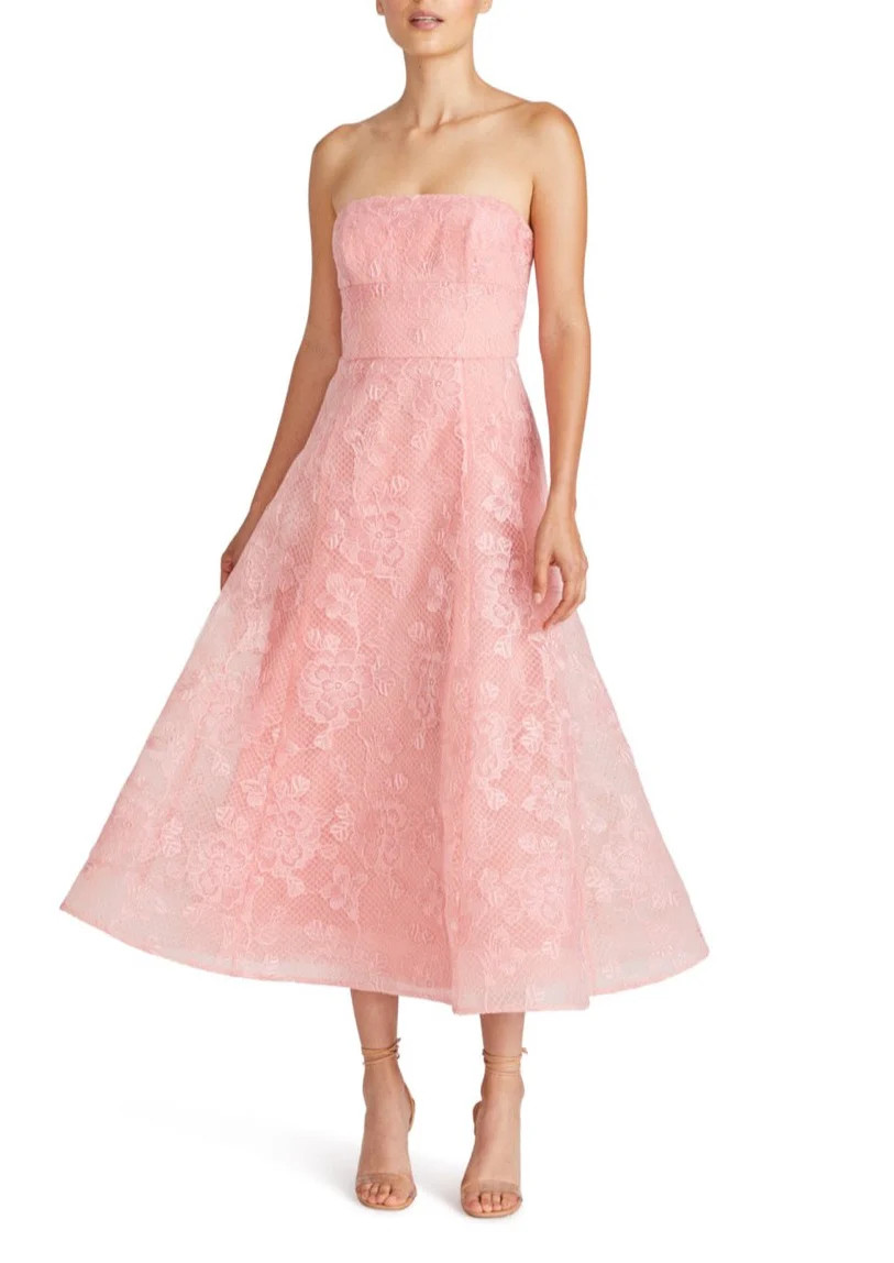 Louisa Lace Midi Dress | Over The Moon