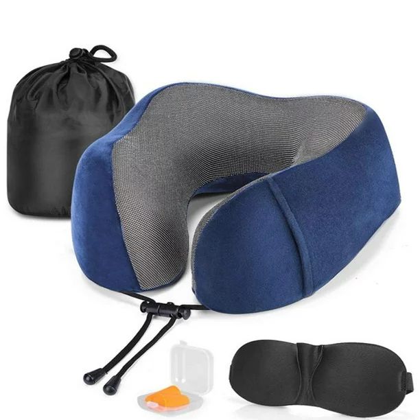 Meidong Travel Pillow Memory Foam Neck Pillow, Upgrade Design Perfect Support Machine Washable Ai... | Walmart (US)