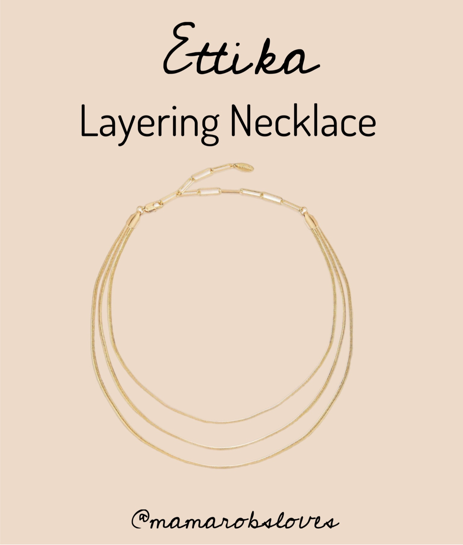 Classic and chic triple layering necklace from Ettika. This necklace is so versatile and can be styled with so many different outfits. 

Nordstrom 
Accessories 
Fashion 
Gold 

#LTKSeasonal #LTKstyletip #LTKover40