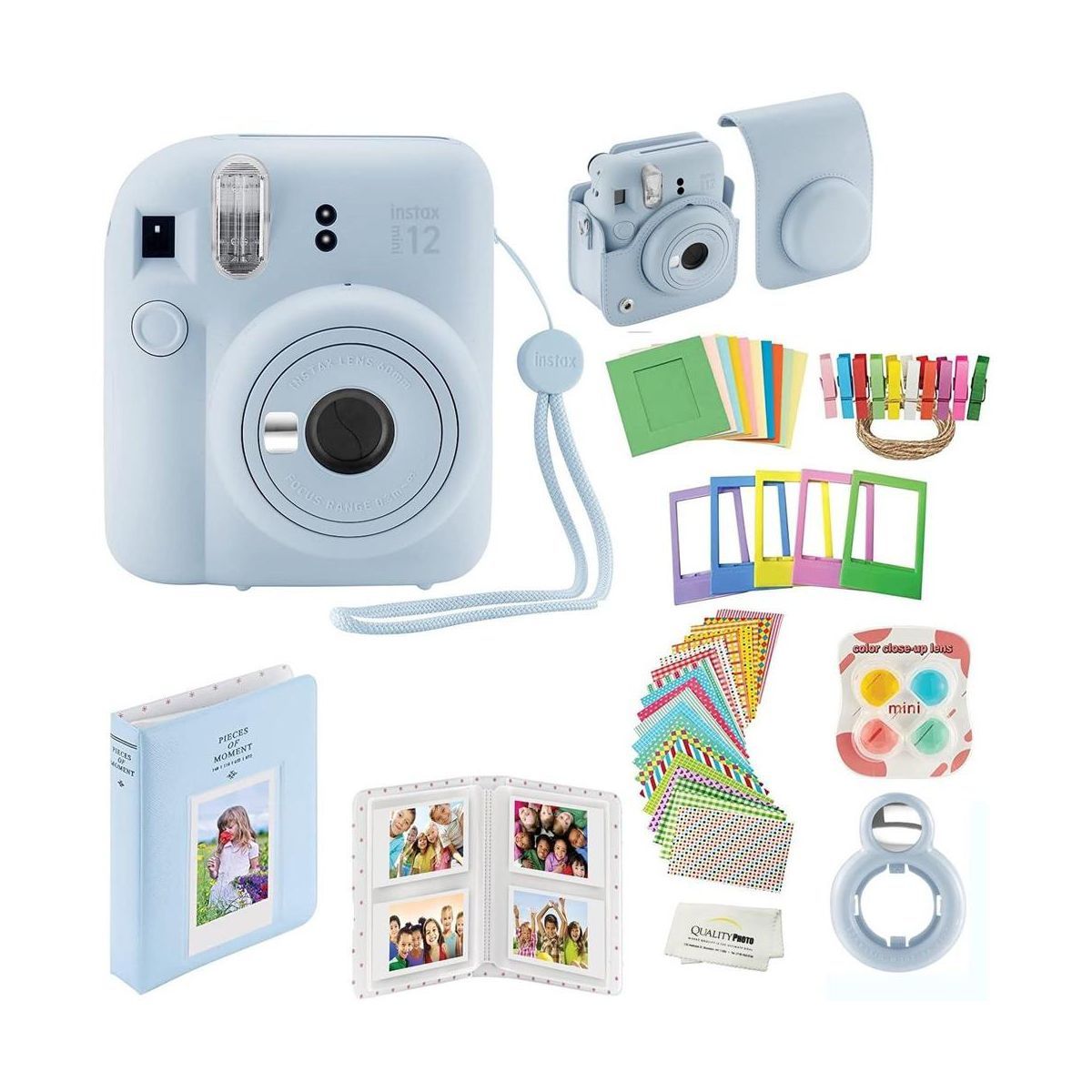 Fujifilm Instax Mini 12 Instant Camera with Case Decoration Stickers Frames Photo Album and More ... | Target