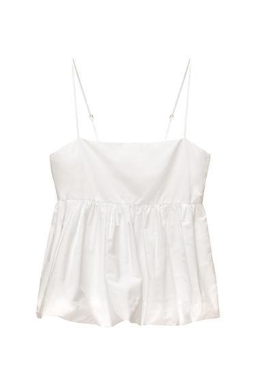 Strappy balloon top | PULL and BEAR UK