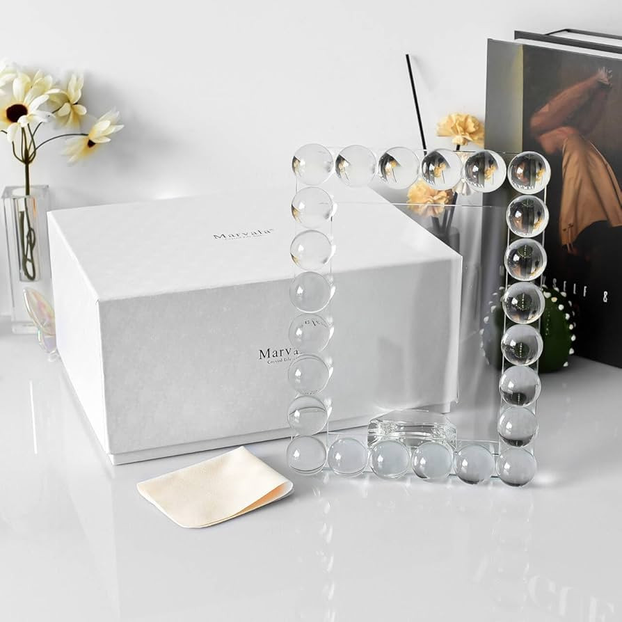 Clear Bubble Crystal Picture Frame 5''x 7'', Photo Frame with 24 Premium Balls Perfect for Office... | Amazon (US)
