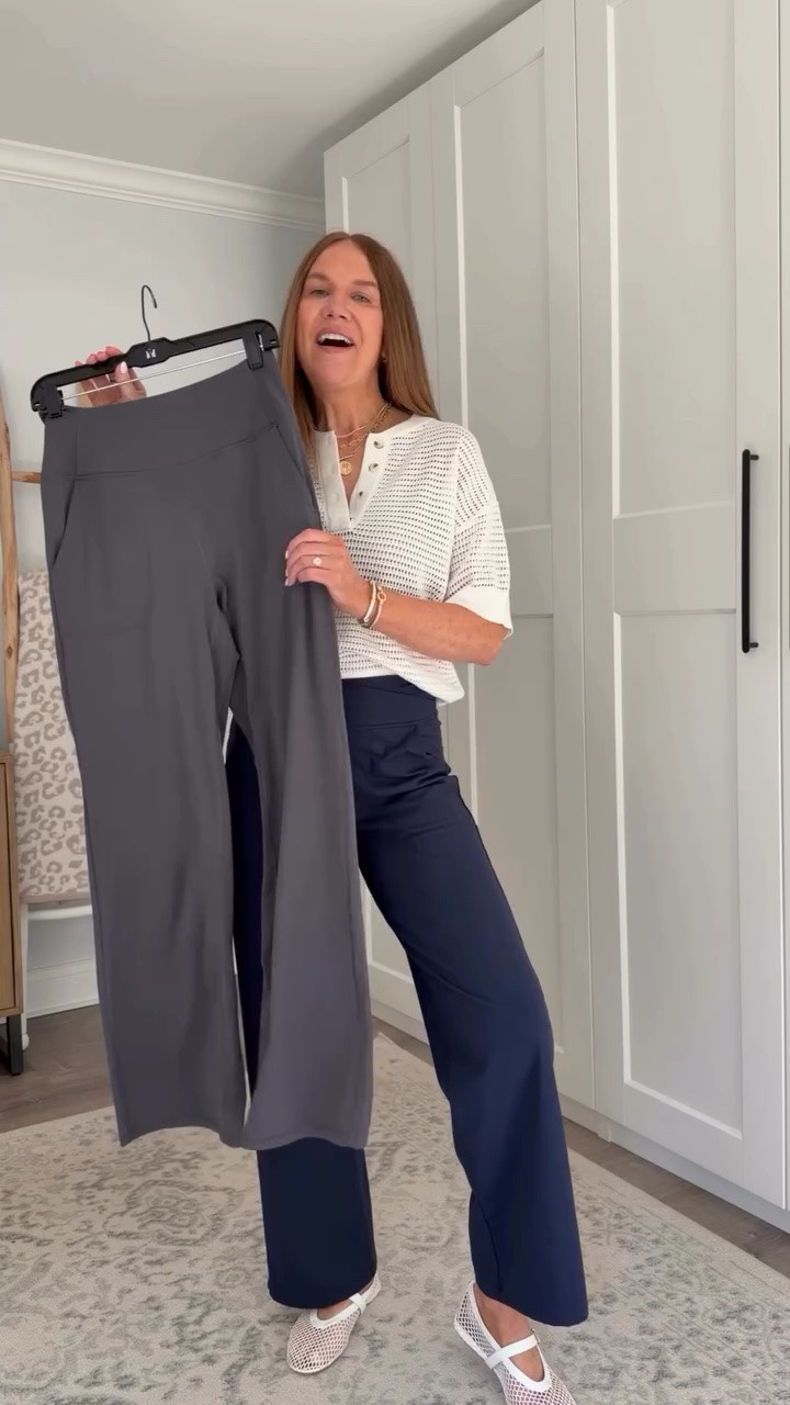 Our favorite trouser style yoga pants now come in a wide leg crop style with the same ultra flattering fit. They look like a trouser but they’re super stretchy and comfortable and feel like yoga pants. And you can style them so many different ways! Multiple inseams lengths and details depending if you want them a little dressier. I wear a medium and prefer the longest inseam length.

#amazonfashionfind #summerworkwear #momootd #versatilefashion #wardrobestaple 

Style over 40, summer workwear, timeless style, versatile fashion, inclusive fashion, ways to style, travel outfit

#LTKmomlife #LTKOver40 #LTKWorkwear