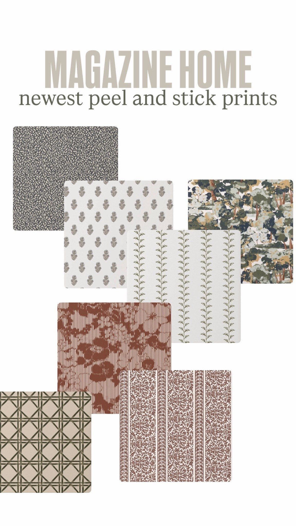 Magazine home | peel and stick wallpaper prints

#LTKHome #LTKOver40 #LTKSeasonal
