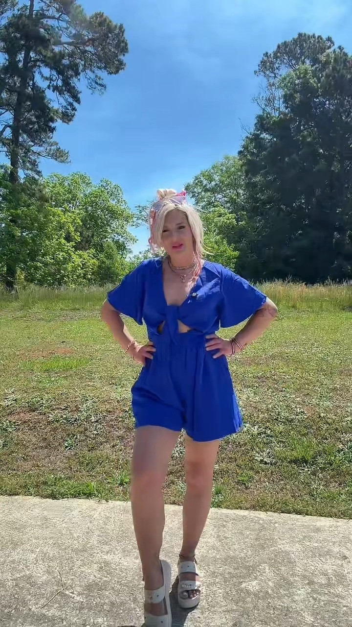 The summer romper we will have multiple colors in! I am wearing my true size in it! Such an easy summer outfit! Click the picture below to see all the colors! 

#LTKMidsize #LTKootd #LTKU