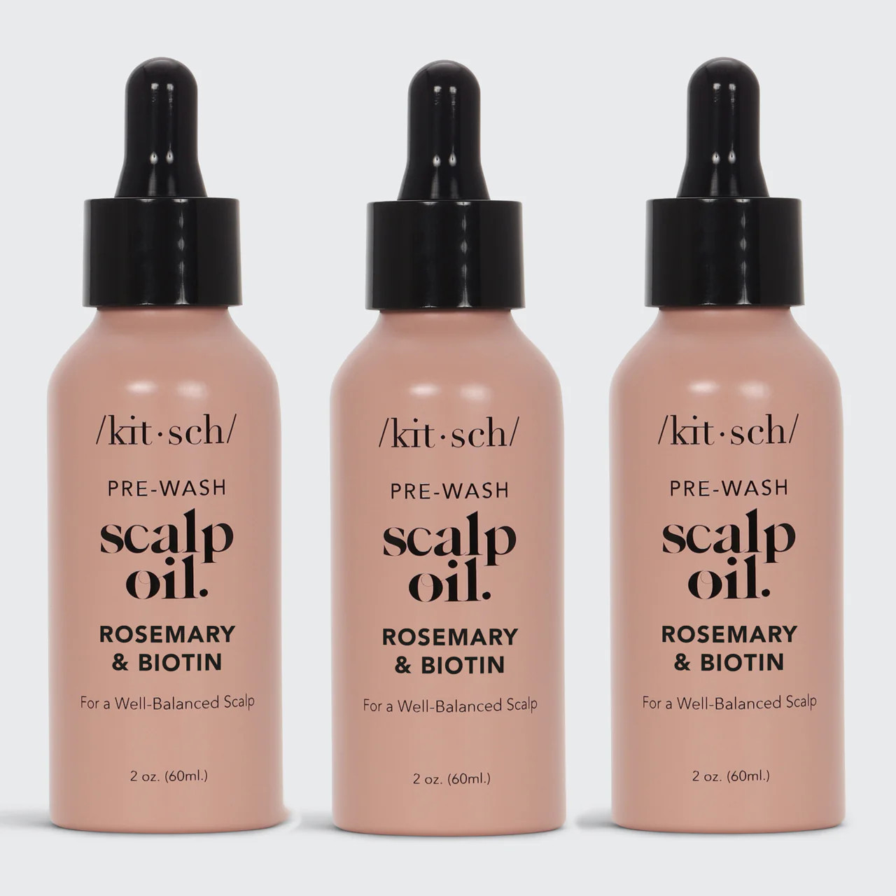 Nourish Your Scalp & Hair with Rosemary Oil & Biotin | 3 Pack from Kitsch | Free Shipping over $3... | Kitsch