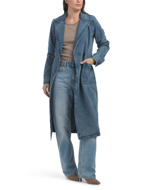 Denim Trench Coat | TJ Maxx