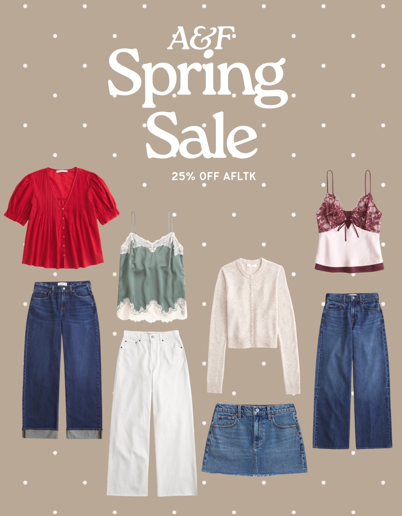 Spring wardrobe refresh 🌸
Abercrombie & Fitch 25% off everything right now with code AFLTK — linking the best pieces. Run before it ends!

#LTKootd #LTKMidsize #LTKSpringSale