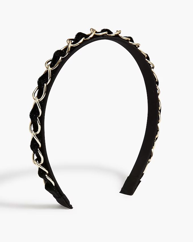 Gold chain headband | J.Crew Factory