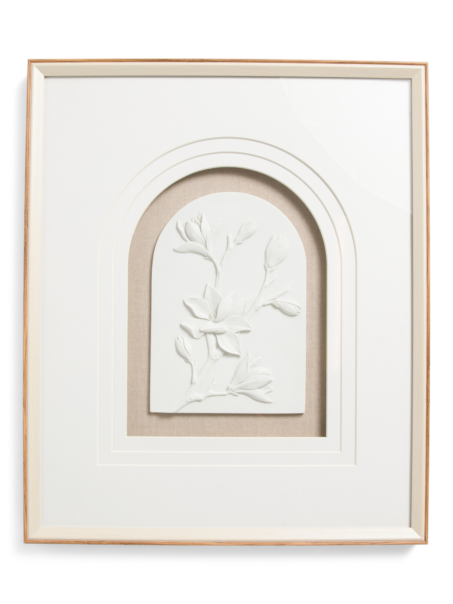 20x24 Resin Flower Hanging Wall Art With Linen Backing And Wood Frame | Home | Marshalls | Marshalls