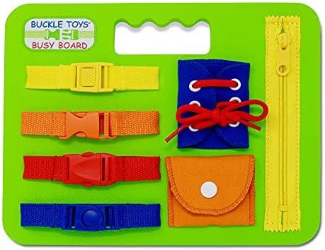 Amazon.com: Buckle Toys Busy Board - Learning Activity Toy - Develop Motor Skills and Problem Sol... | Amazon (US)