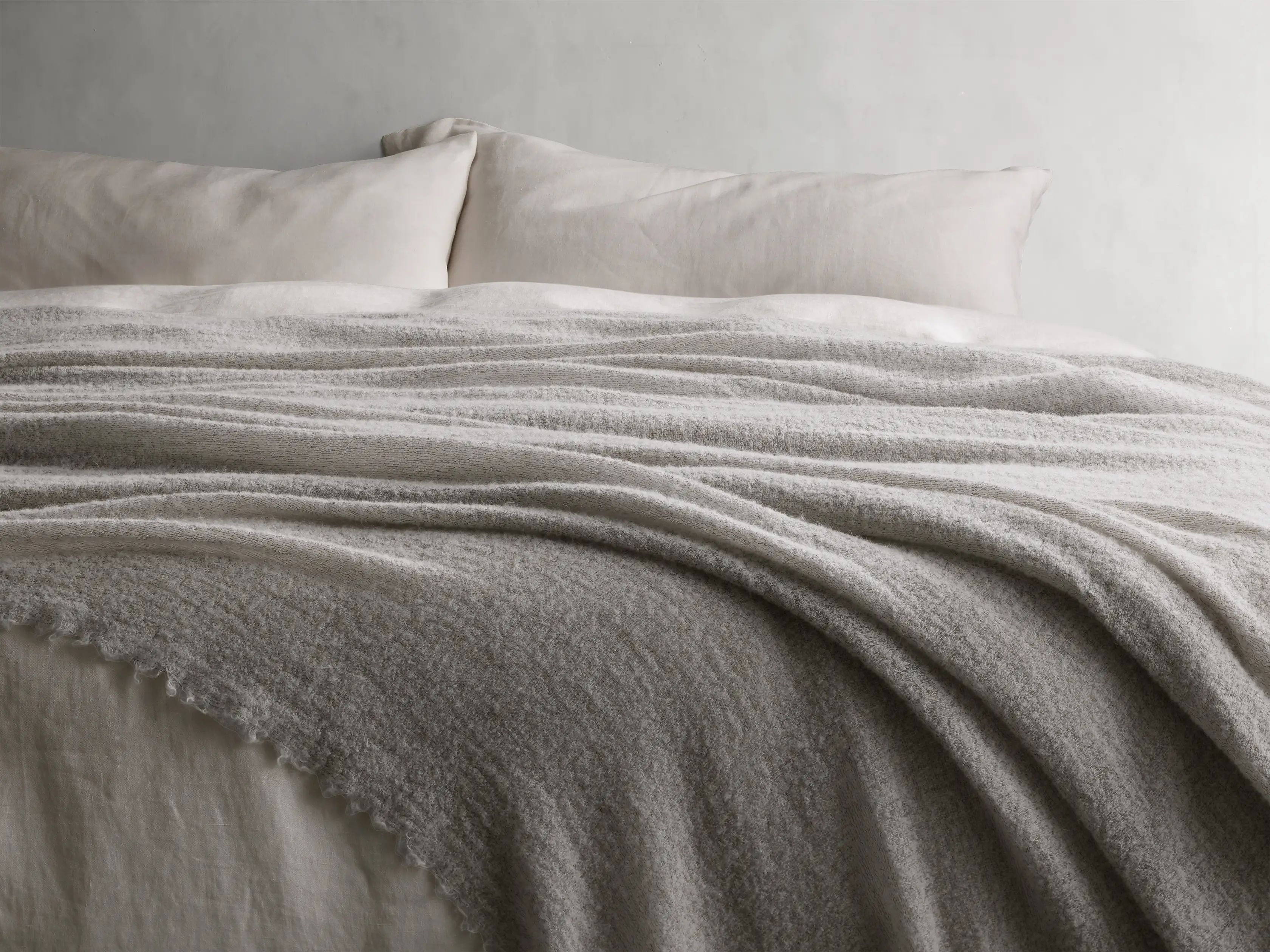 Italian Alpaca Boucle Bed Blanket | Arhaus
