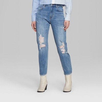 Women's High-Rise Mom Jeans - Wild Fable™ Medium Blue Wash | Target