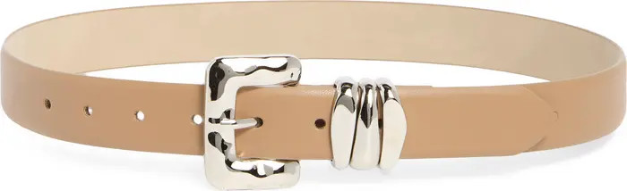 Vince Camuto Shaped Buckle Faux Leather Belt | Nordstromrack | Nordstrom Rack