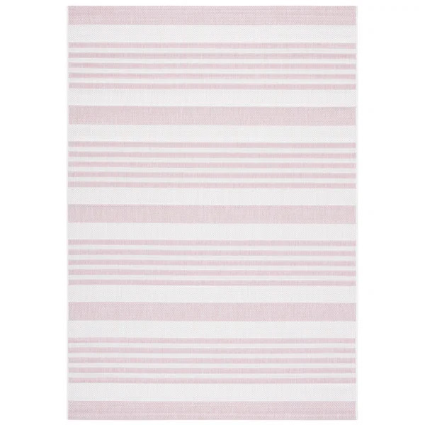 Overstreet Striped Pink Indoor / Outdoor Area Rug | Wayfair Professional