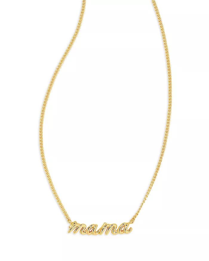 Mama Script Pendant Necklace in 14K Gold Plated, 16"-19" | Bloomingdale's (US)