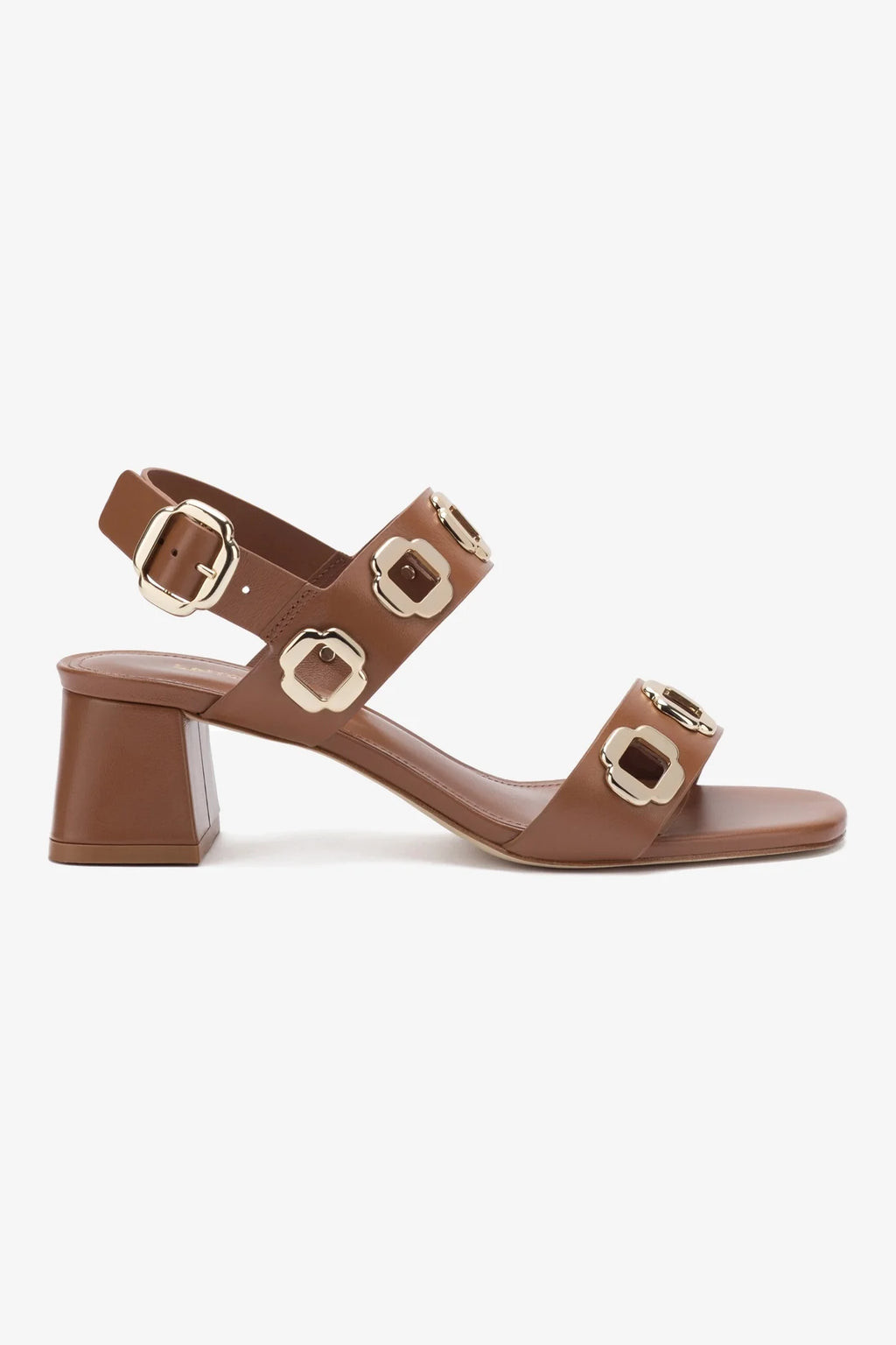 Milan Sandal In Caramel Leather | Larroude