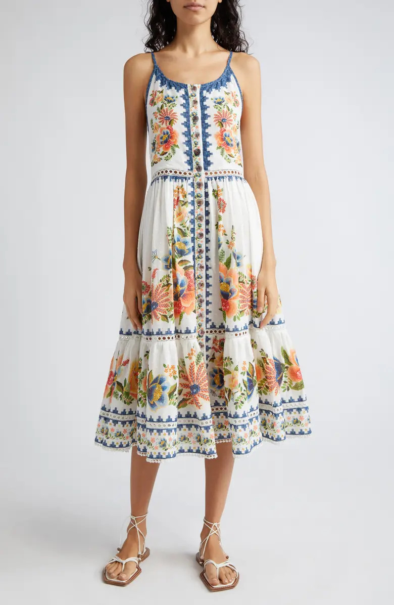 Delicate Garden A-Line Cotton Dress | Nordstrom