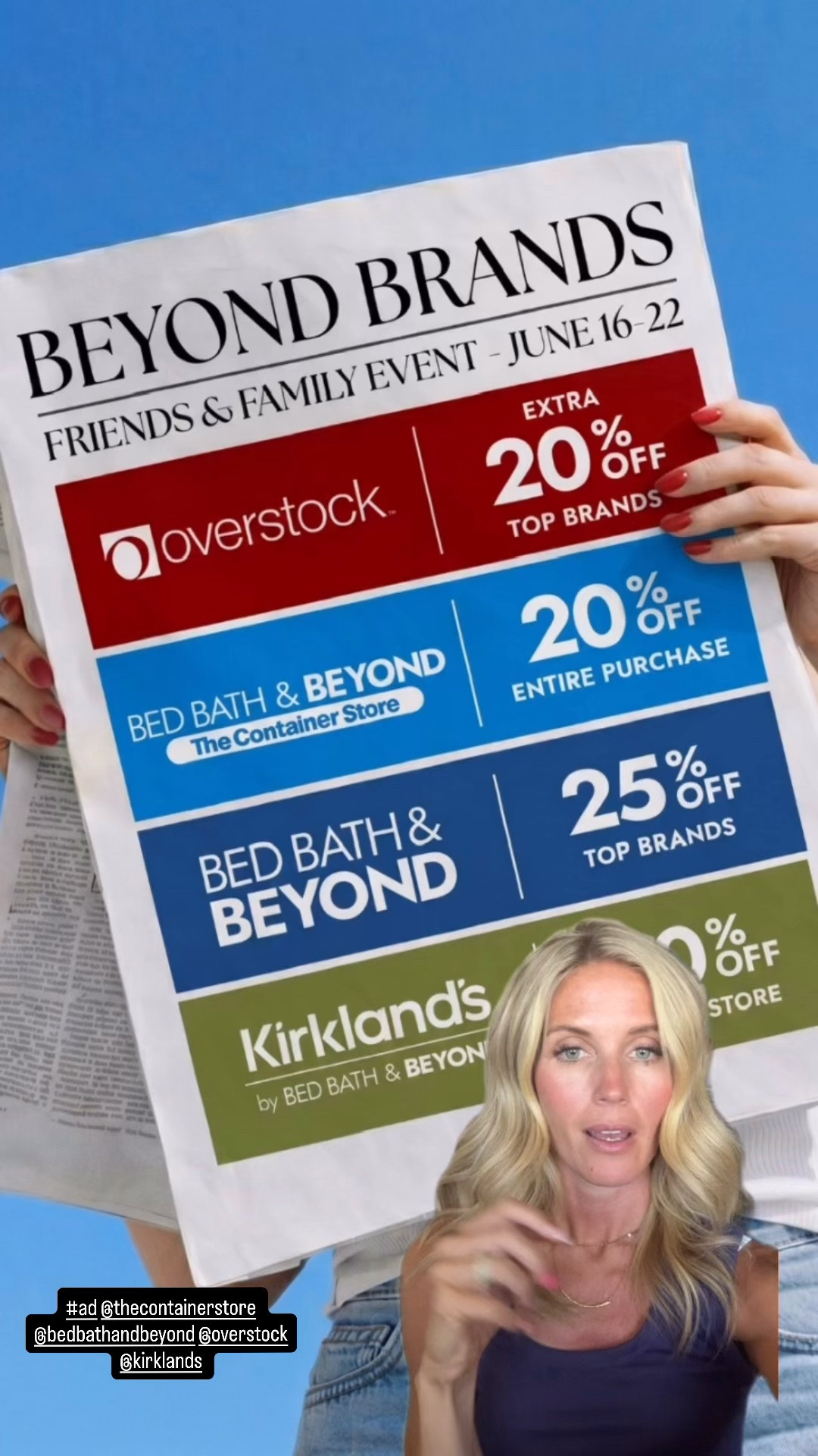 It’s a good week because the Beyond brands are all having a HUGE Friends and Family Event! Now through June 22. Shop all your favorite stores and SAVE! I’m excited to get tons of new home decor at Kirklands! I’ve rounded up some of my favorite products on sale right here via the LTK app. LINK
#ad
@The Container Store 
@bedbathandbeyond
@overstock
@kirklands