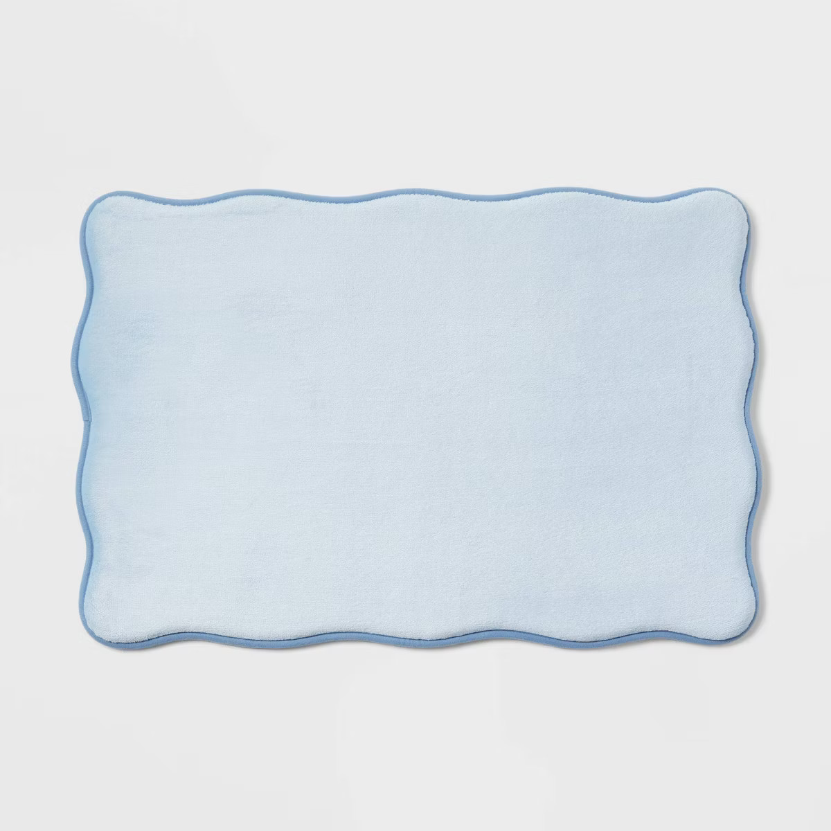 Scalloped Machine Washable Cushion Foam Bath Rug - Room Essentials™ | Target