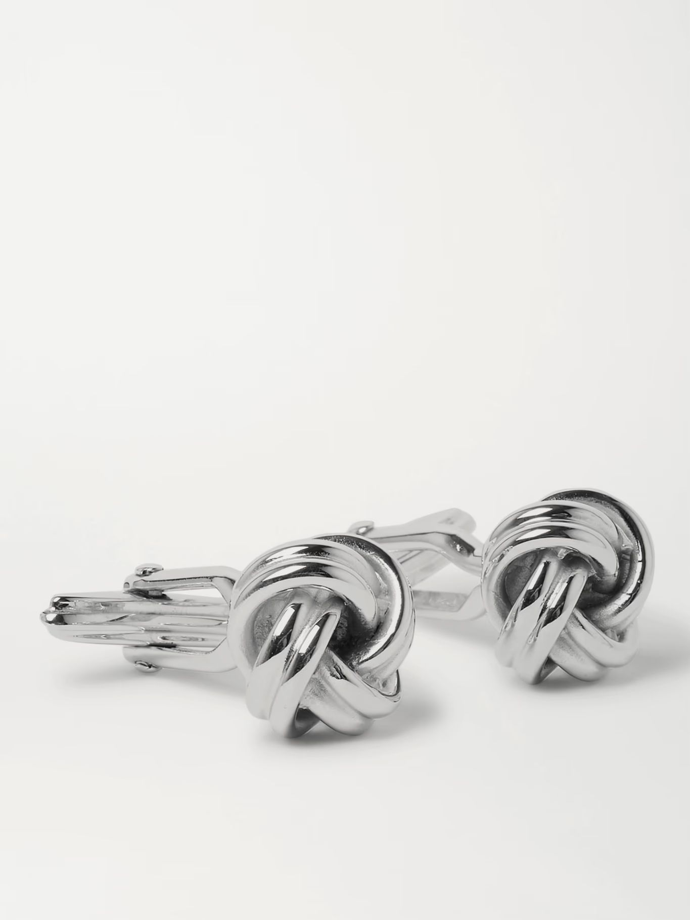 Silver Knot Rhodium-Plated Cufflinks | LANVIN | MR PORTER | Mr Porter (US & CA)