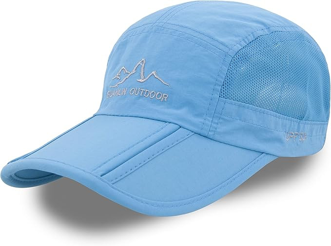 Men Women Baseball Cap Quick Dry Foldable Adjustable Sun Protection Outdoor Sports Run Hat | Amazon (US)