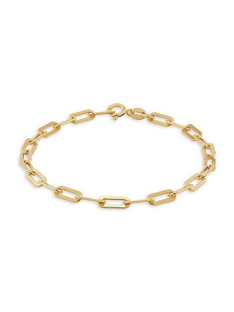 18K Yellow Goldplated Paperclip Chain Bracelet | Saks Fifth Avenue OFF 5TH